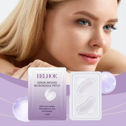 20PCS Collagen Microneedle Eye Patch for Sensitive Skin Dark Circles Puffiness Fine Lines Forehead Wrinkles Eye Skin Care