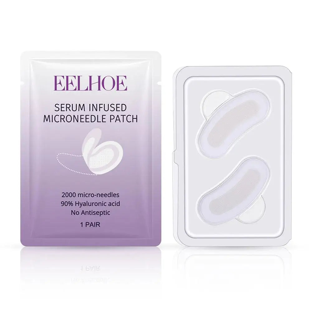 20PCS Collagen Microneedle Eye Patch for Sensitive Skin Dark Circles Puffiness Fine Lines Forehead Wrinkles Eye Skin Care